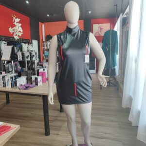 kurzes wetlookkleid